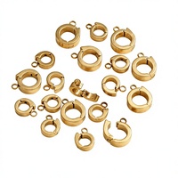 Boucle d'anneau d'ouverture plaquée Boucle de bijoux en acier inoxydable Fermoir pour bracelets sécurisée Composant de recherche
