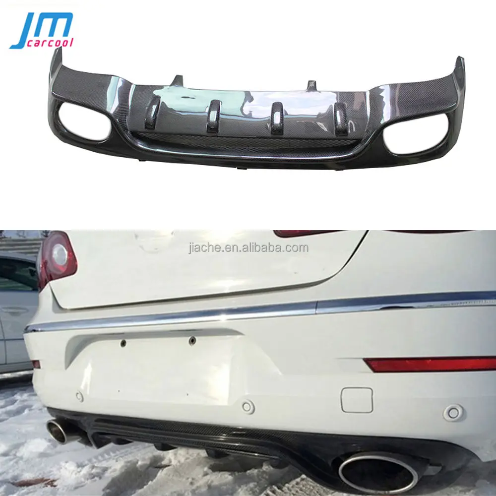 Arka Dudak Difüzör Spoiler Volkswagen Passat CC için VW CC 2010-2014 Kalıplama Tampon Dekorasyon Arka Hugger Araba Styling