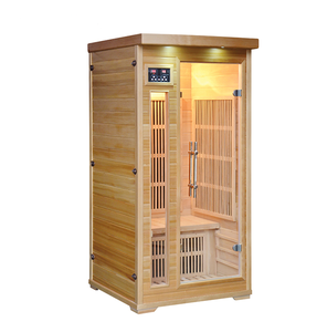 ห้องซาวน่าไฟฟ้าสำหรับใช้ในบ้านที่เป็นมิตรกับสิ่งแวดล้อม พร้อมฟังก์ชั่นไอน้ำแห้ง  อะคริลิกป้องกันรังสียูวี และไม้เฮมล็อกแท้  พร้อมระบบนวดแบบซ่อนกล้อง - Product Image 1
