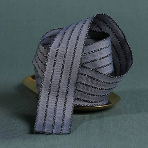 Ruban en polyester rayé fait main pour artisanat domestique, accessoires de <span class=keywords><strong>couture</strong></span> pour nœuds <span class=keywords><strong>papillon</strong></span>, mariage, emballage et décoration - Product Image 3