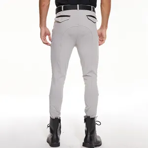 6 Farben Männer Reitsport Leggings Reiten Kleidung XS-XL Silikon Druck Reiten Männer Enge Reithose Für Männliche Beliebte Design