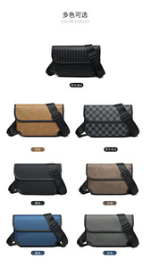 Nouveau <span class=keywords><strong>sac</strong></span> <span class=keywords><strong>à</strong></span> <span class=keywords><strong>dos</strong></span> bandoulière <span class=keywords><strong>en</strong></span> PU <span class=keywords><strong>à</strong></span> carreaux, <span class=keywords><strong>petit</strong></span> format, imperméable, respirant et ergonomique <span class=keywords><strong>pour</strong></span> <span class=keywords><strong>homme</strong></span>, idéal <span class=keywords><strong>pour</strong></span> les trajets professionnels - Product Image 5