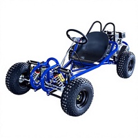 Go-Kart Langhui 168 con Motor de Gasolina de 270cc, Kart Recreativo Todoterreno, Velocidad Máxima de 60 km/h, Capacidad de Carga de 120 kg