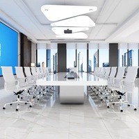 Offre Spéciale mobilier de bureau Commercial moderne de luxe, salle de réunion en bois, Table de conférence pour 8/10 personnes
