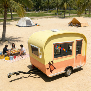Refrigerated Mobile Food Cart Ice Cream Cold Drink Vending Cart for Outdoor Street Vendor Use - Product Image 1