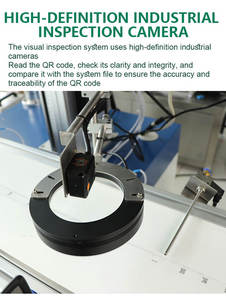 Équipement de gravure laser UV automatique de base pour casquettes, 12 000 casquettes par heure, avec contrôle de la vision du code de matrice de données GS1 et rejet des casquettes non conformes - Product Image 6