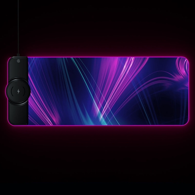 Hot Selling K9186 Multifunctional RGB Lighting Mouse Pad With Wireless Charger