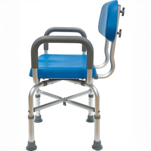 Chaise de douche Rongfu bleue pivotante en alliage d'aluminium, équipement de sécurité pour la salle de bain pour personnes âgées et femmes enceintes - Product Image 2
