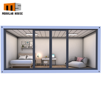 Fábrica personalizada Modular Montaje rápido Prefabricado Ventanas de vidrio prefabricadas Casa Casas de contenedores