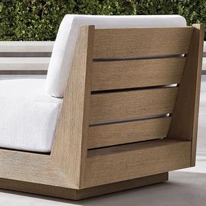 Factory <span class=keywords><strong>Outlet</strong></span> Muebles de jardín de lujo Muebles de teca <span class=keywords><strong>Sofá</strong></span> doble de teca natural - Product Image 4