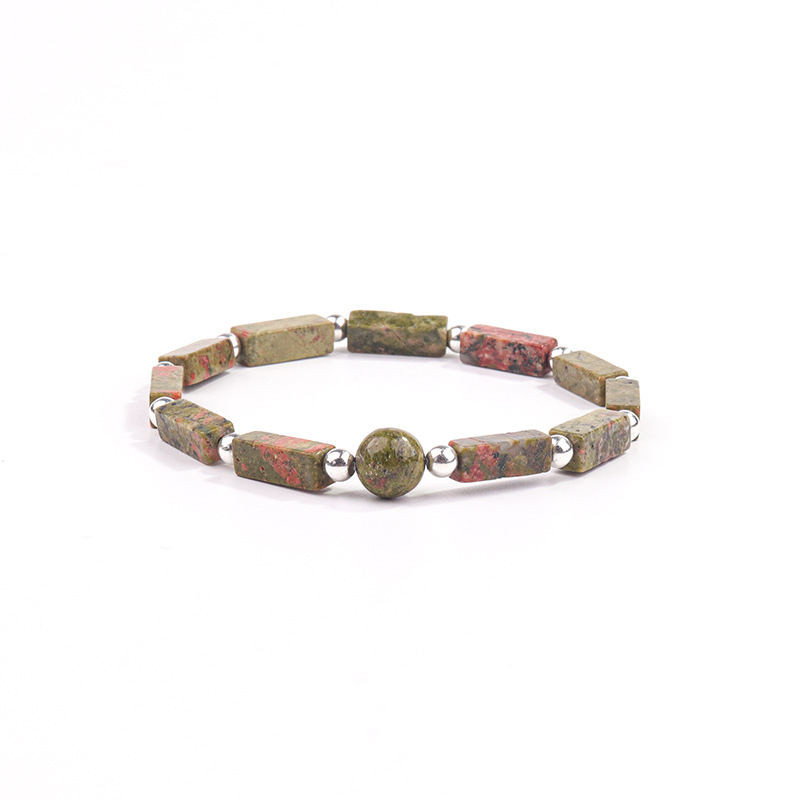 Floral green stone