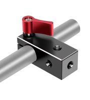 Morsetto per Asta a Foro Singolo da 15mm, Lega di Alluminio Leggera e Flessibile di Alta Qualità, Capacità di Carico 2-5kg, Accessori per Rig Fotografico 5D2