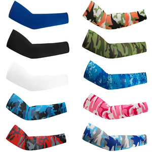 Manchons de bras rafraîchissants pour le sport, la course, la <span class=keywords><strong>protection</strong></span> solaire UV, les activités de plein air, la pêche et le cyclisme pour hommes, avec motifs imprimés - Product Image 1