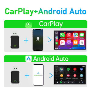 Nouvel adaptateur USB 2-en-1 filaire/sans fil Factory TAB0E 2026 Mini CarPlay Android Auto AI Box pour téléphones iOS/Android - Product Image 5