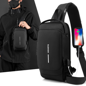 Fashion Crossbody Bag Men Large Capacity Oxford Cloth Chest Shoulder Bag Breathable Waterproof Ultralight Everyday Use Spring - Product Image 1