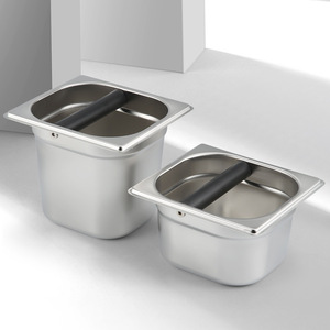 Kafei Shi – récipient pour marc de café en acier inoxydable, 10cm, 15cm, avec poignée, pour machines à café, plateau pour déchets - Product Image 1