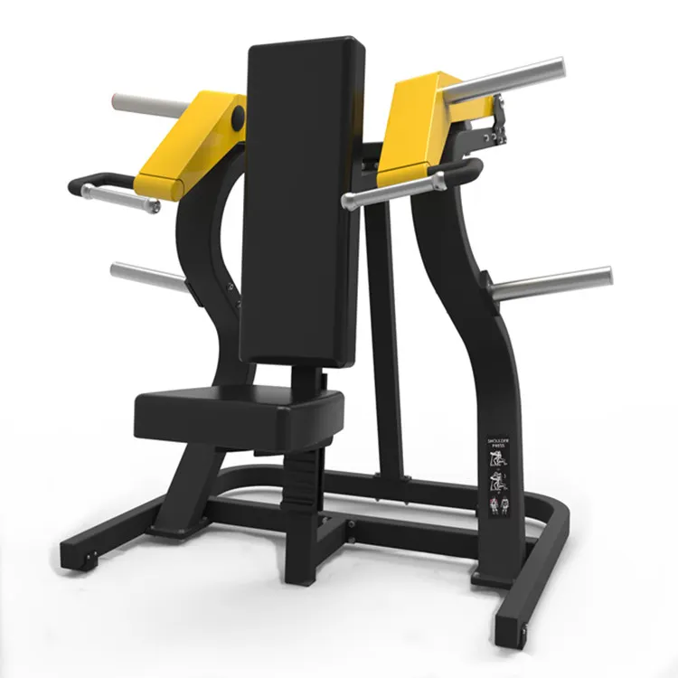 Équipement de fitness plaque de gymnastique chargée plaque de machine de presse d'épaule de musculation chargée