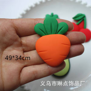 Fruta grande fresa aguacate DIY accesorios pin tocado parche Norte 8 cuentas charmsbeads resina de plástico encantos - Product Image 6