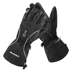Chauffe-mains d'hiver Gants chauffants électriques <span class=keywords><strong>de</strong></span> <span class=keywords><strong>ski</strong></span> <span class=keywords><strong>de</strong></span> snowboard Gants <span class=keywords><strong>de</strong></span> <span class=keywords><strong>ski</strong></span> chauffants en cuir rechargeables pour femmes - Product Image 2