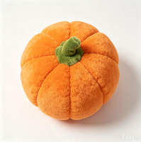 Peluche Citrouille Personnalisée Halloween, Poupée en Peluche Jack O'Lantern, Coussin Citrouille Doux, Décoration Maison et Fêtes, Cadeau de Fêtes