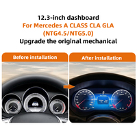 Nuevo Panel de Instrumentos LCD Linux de 12.3 Pulgadas, Resolución 1920x720, Sin Necesidad de Codificación, para Mercedes Clase CLA GLA W176 A180, Plug & Play