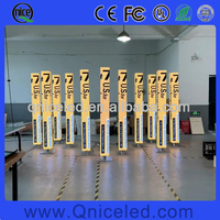 Pantalla LED Vertical Programable, Señalización Digital, Columna LED Independiente, Letrero Publicitario Comercial