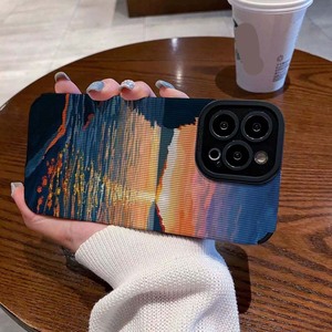 Hermosa playa puesta de sol Color impresión suave TPU cuero funda de teléfono móvil para Iphone 6 7 8 X Xr Xs 11 12 13 14 15 16 17 - Product Image 2