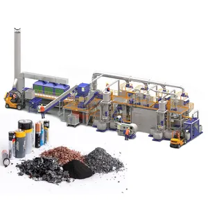 Schroot Lithium Ion Batterij Recycling Apparatuur Lithium Batterij Verpletterende Scheiden Machine Zwart Poeder Herstel Machine