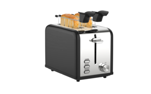 <span class=keywords><strong>Grille</strong></span>-<span class=keywords><strong>pain</strong></span> électrique compact en acier inoxydable de style moderne, 2 fentes extra larges, brunissage variable, ouverture automatique pour - Product Image 6