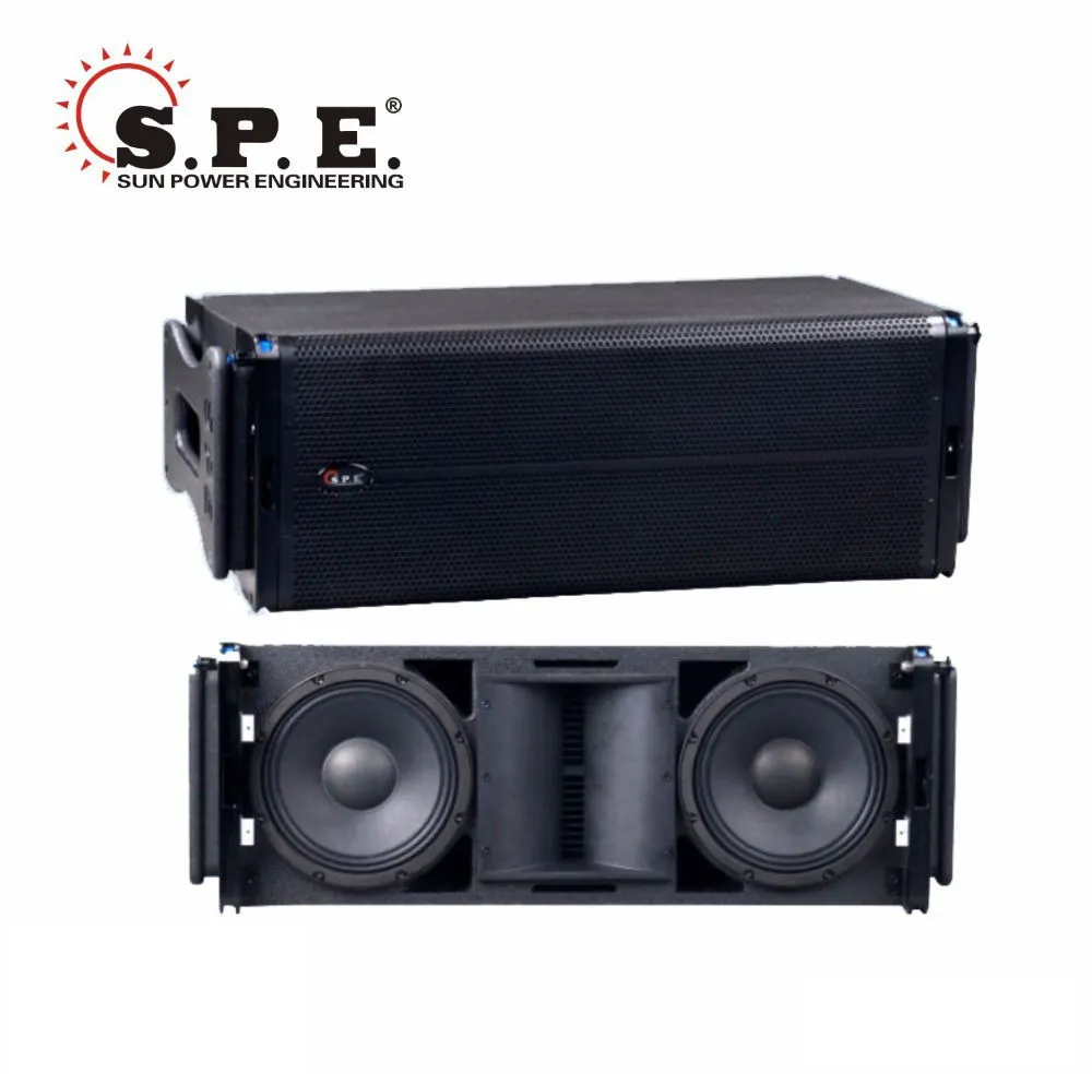 Actieve line array systeem dual 10 inch sound speaker line array met eindversterker