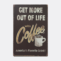 Have A Coffee-decoración personalizada para pared, artesanías, impresión antigua, placa retro, salón, póster de metal Vintage, logotipos, letreros de estaño para la venta