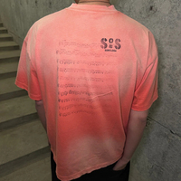 T-shirts graphiques personnalisés avec logo de marque Huili OEM, imprimés à l'écran, pour hommes, style vintage, effet délavé, surdimensionnés, fabriqués en usine