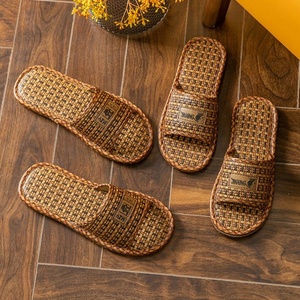 Sandalias de Lino para Interiores de Verano para Hombre y Mujer, Antideslizantes y Antiolor, para las Cuatro Estaciones, Tejidas de Ratán y <span class=keywords><strong>Paja</strong></span>, Venta al por Mayor - Product Image 3