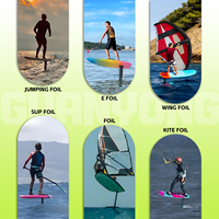 Fuselage d'hydrofoil AXIS noir ultra-court 643 en alliage d'aluminium écologique unisexe pour le surf en mer