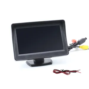 Car Rear Monitor 4.3-inch Thin Film Transistor LCD Car Rear View Camera Monitor System Backup Reverse Monitor