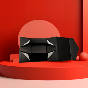 Imán solapa logotipo personalizado fábrica cartón rígido papel plegable ropa <span class=keywords><strong>zapatos</strong></span> magnético negro lujo caja de regalo para embalaje - Product Image 1