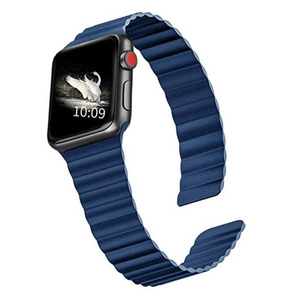 Strong Magnetic Leather <span class=keywords><strong>Loop</strong></span> Replacement Smart Watch Strap For Compatible Apple Watch Strap 38MM 42MM For iWatch 5 4 <span class=keywords><strong>3</strong></span> <span class=keywords><strong>2</strong></span> 1 - Product Image 2
