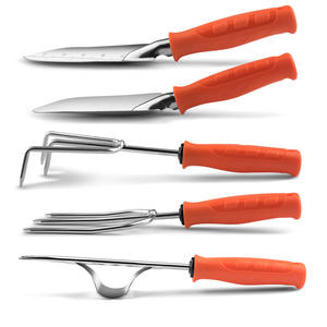 Set di 8 Attrezzi <span class=keywords><strong>da</strong></span> Giardinaggio con Manico in Plastica: Paletta, Rastrello, Forcone, Cesoie per <span class=keywords><strong>Potatura</strong></span> di Ortaggi e Fiori - Product Image 3
