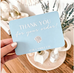 Tarjetas de Agradecimiento de Alta Joyería, Papel Artístico Personalizado, Impresión Digital, Marca YD, Regalo para Eventos - Product Image 2
