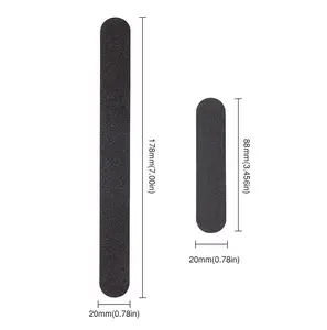 Custom Professional Manicure Wholesale Double Sided 100 Grit Black High Quality Sandpaper Nail File