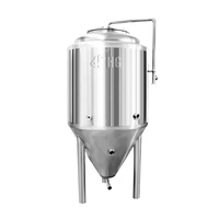 Mini-brasserie HG, cuve de fermentation 1000L/1200L/1500L/1800L avec agitateur, haute productivité, 220V/380V, garantie 6 ans