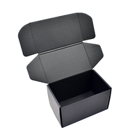 Venta al por mayor de cartón personalizado para pequeñas empresas corrugado negro caja de envío de regalo caja de papel mate embalaje impresión personalizada