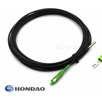 Câble pré-câblé SC/APC de longueur personnalisée, 3,0 mm, cordon de brassage fibre optique FTTH monomode simplex