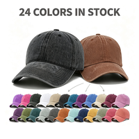 Gorra de béisbol unisex vintage de algodón lavado con logo personalizado al por mayor, gorra de camionero ajustable, gorra deportiva teñida y desgastada, gorra de papá en blanco.