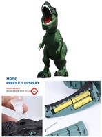 Yeni varış çocuklar için dinozor oyuncak plastik set elektrikli yürüyüş robot projeksiyon ile müzik ve ışıklar yumurta dino