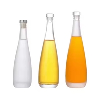 Voedselveilige gerecyclede 375ml/500ml kurk-/schroefdop super flint glazen dranken-/sap-/water-/likeurfles 100 stuks minimale bestelhoeveelheid voor likeurvoorraad