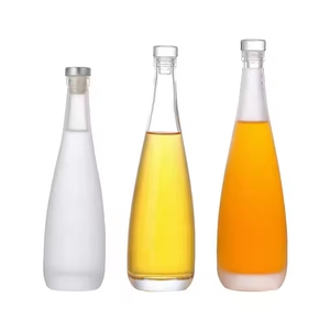 Botella de Vidrio Reciclada de Grado Alimenticio de 375ml/500ml con Tapa de Corcho/Tornillo para Bebidas, Jugos, Agua y Licores, en Stock - Product Image 5