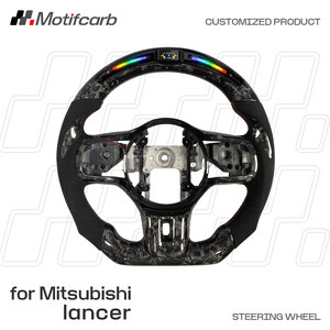 Volante de fibra de carbono forjado a medida con pantalla LED para Mitsubishi Lancer Evolution X GSR MR X Final Edition 2008-2016 - Product Image 2