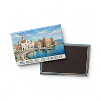 ODM-Fabrik Frankreich Stadt-Wahrzeichen Blech-Kühlschrankmagnet Kundenspezifischer Touristen-Souvenir Küchen-Magnetgeschenk