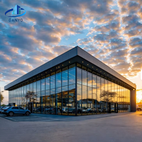 Entrepôt préfabriqué en structure acier moderne et simple, installation rapide, fournisseur OEM en gros